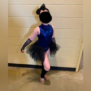 Double Platinum Performancewear Dance Costume; 80s inspired. Size XL Child.